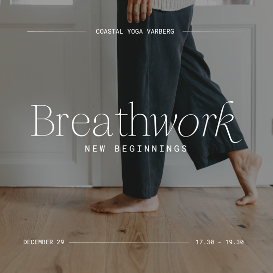 Bild på FULLBOKAD! BREATHWORK - New Beginnings - på Coastal Yoga med Michelle Baker - 29 dec - Varberg