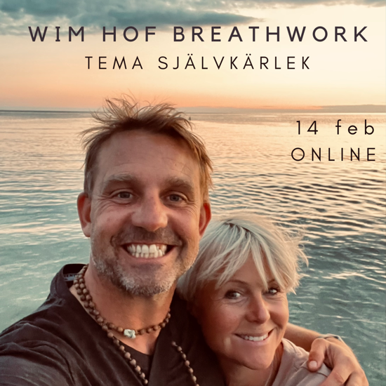 Bild på WIM HOF BREATHWORK ONLINE via Zoom 14 feb- tema SELF LOVE